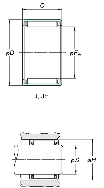 Cuscinetti a rullini J-2212