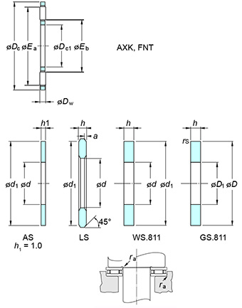 Cuscinetti a rullini FNT-619