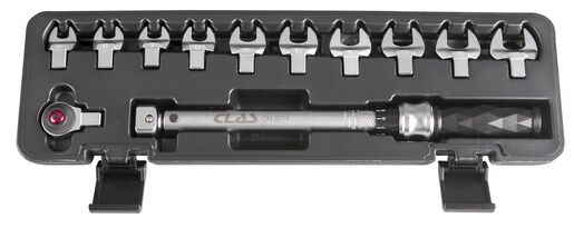 TORQUE WRENCH WITH INTERCHANGEABLE HEADS 3/8" D. 30-110Nm 331mm