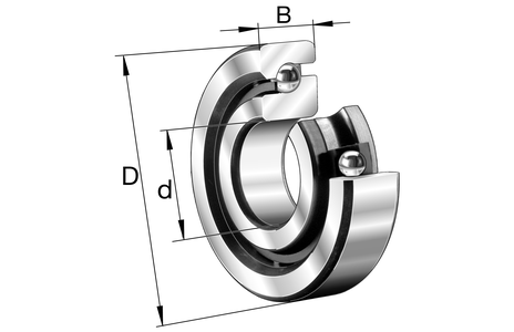 Deep groove ball bearings 15TAC02 D T85 SUM PN7B